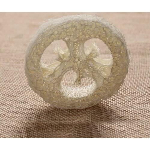 1000pcs above 6cm-8cm wide1.25-1.4cm thick Natural Loofah Luffa Loofa Slice shand made DIY soap tools facial soap holder storage