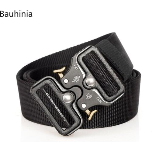 125*3.8 CM Nylon Belt Men Army Tactical Belt Military SWAT Combat Belts Knock Off Survival Waist Tactical Battle Belt Dropship