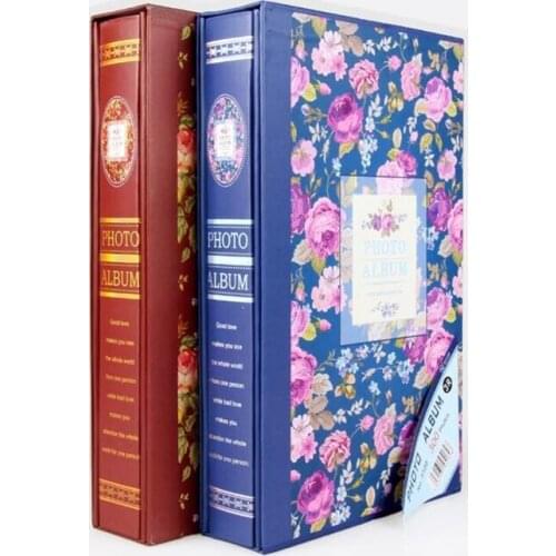 280 Sheets Photo Album 5 Inch Rose Flower Wedding Memory Scrapbook Picture Case Storage Frame Insert Page Photo Albums Kid Gift