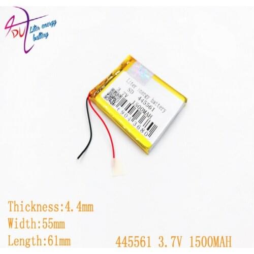 445561 3.7V 1500MAH 405560 Lithium Polymer Li-Po li ion Rechargeable Battery cells For Mp3 MP4 MP5 GPS mobile bluetooth