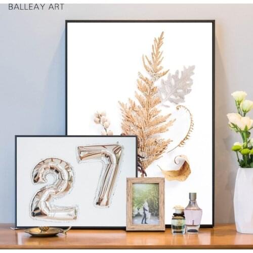 Balleay Art Modern Flower Wall Pictures Simple Poster Canvas Paintings Noric Floral Posters And Prints For Living Room Decor