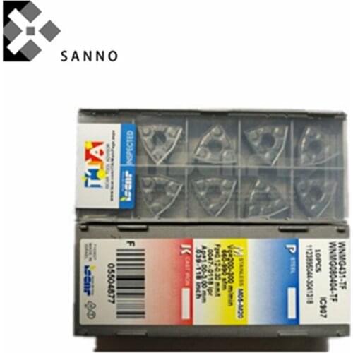 Free shipping! 50pcs/lots WNMG080404-TF IC907 / WNMG080408-TF IC907 cnc carbide turning inserts external turning blade