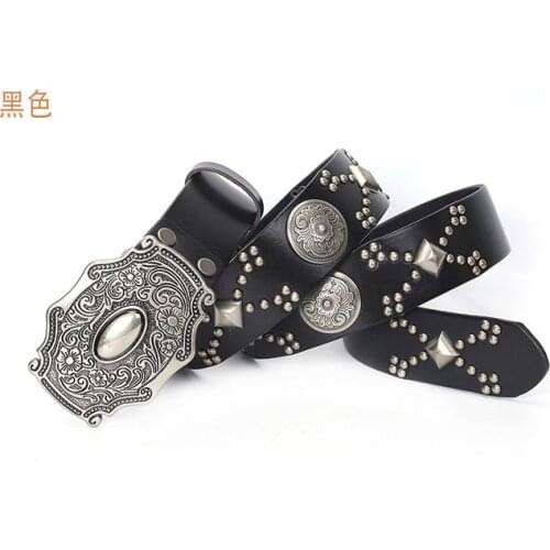 Free Shipping,woman New style natural 100% cowhide belt.brand genuine leather vintage rivet belts,fashion gift