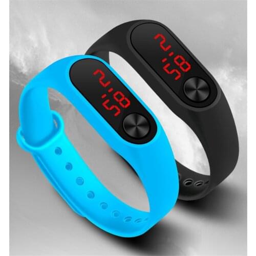 Men Women Casual Sports Bracelet Watches White LED Electronic Digital Candy Color Silicone Wrist Watch Children Kids reloj hombr
