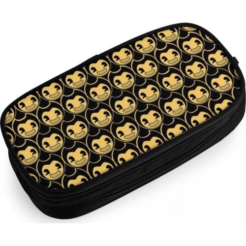 Bendy Toy Pencil Case School for Girl/Boy Large Capacity Cartridge Supplies Pen Bag Big Stationery Box Kit