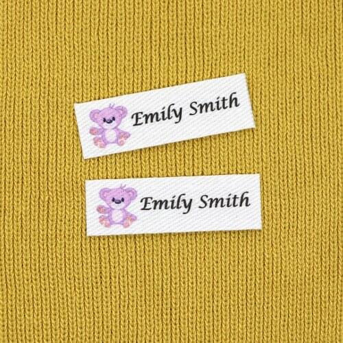 120piece Ironing Labels, Logo or Text, Personalized Brand , Clothing Labels, Custom Design, Cotton tags (YT216)