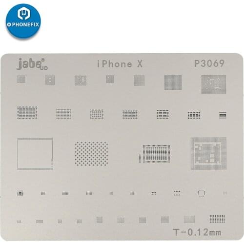 IC Chip BGA Reballing Stencil for IPhone 11 Pro Max XS MAX XR 8p 7 6s 6 Mobile Phone CPU NAND Flash Plant Tin Plate High Quality