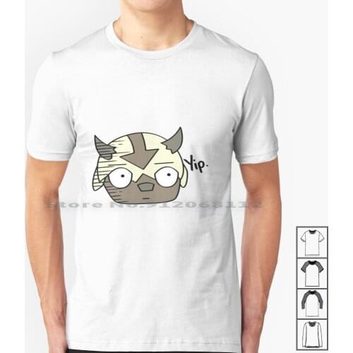 Yip. T Shirt 100% Cotton Yip Appa Korra Aang Cartoon Animation Opm One Punch Man Saitama Creative Trending Vintage Cool Gift