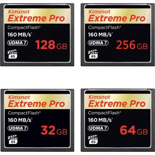 Kimsnot Extreme Pro Compact Flash Card 32GB 64GB 128GB 256GB Memory Card CF Card 1067x High Speed 160MB/s UDMA7 For Canon Nikon