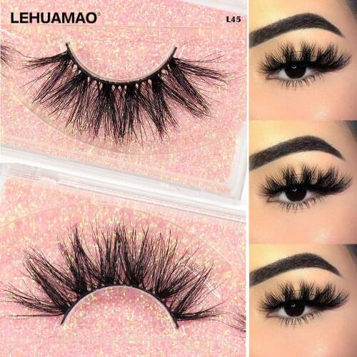 LEHUAMAO Mink Lashes 3D False Eyelashes Cruelty Free Lashes Reusable Up to 25+ Times Lashes Soft Natural False Eyelashes Makeup