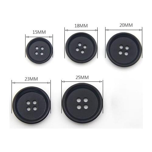 Clothing metal windbreaker sweater button mens black button four eye suit suit button suit button buckle 15-25mm