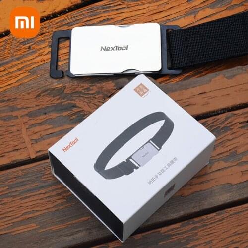 XIAOMI Army Style Belts Multifunction Tool Kit Tactical Belt Men Waistband Outdoor Knife Scissors Opener Screwdriver 47 inch NEW