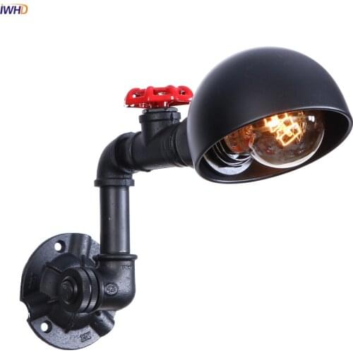 IWHD Wandlamp Rustic Edison Wall Sconce With Switch On/Off 4W LED Bulb Loft Decor Vintage Industrial Wall Light Applique Murale