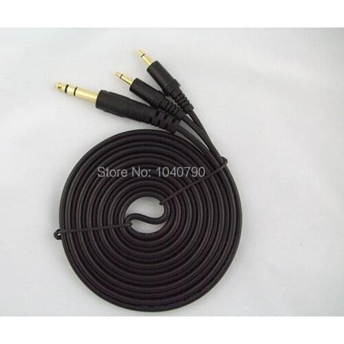 Gold plated 6.3/6.5 to Double 3.5 Audio line connecting line Signal cable 3M 9.6ft