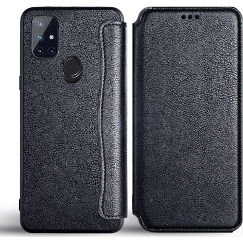 Luxury Flip case for Oneplus Nord 7T Pro 8 Pro 6 6T N10 5G N100 anti finger print No dirty coque case for Oneplus 8 Nord 5G Z