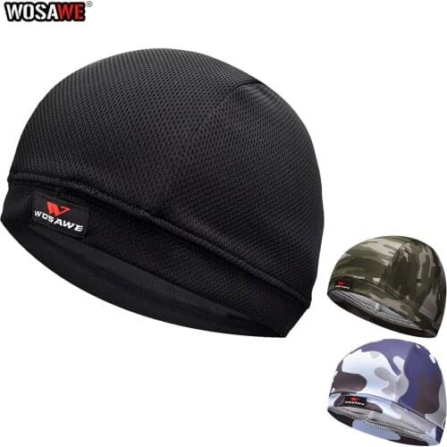 WOSAWE Motorcycle Helmet Inner Cap Quick Dry Breathable Hat Racing Cycling Cap Under Helmet Sweat hat for Helmet Motocross cap