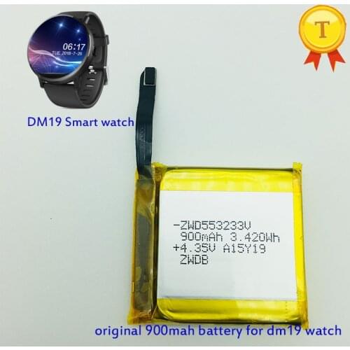 New original smartwatch rechargeable battery 900mAH capacity accessory for dm19 wrist watch phone watch Smart Watch phonewatch