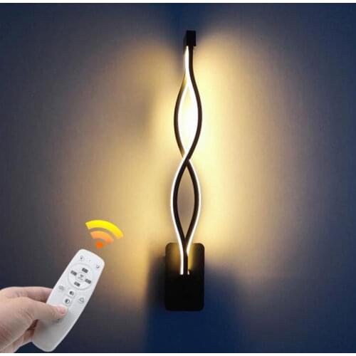16W LED wall lamp wave bedroom side wall lamp home interior decoration lighting corridor aluminum wall lamp AC90-260V
