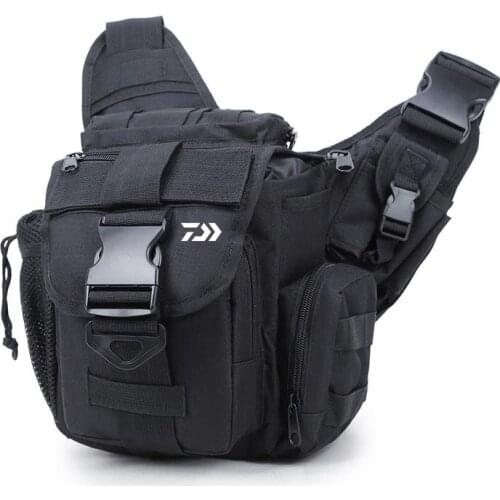 Outdoor Large Capacity Shoulder Crossbody Bags Men Training Fitness Sports Travel Climbing Multi-Purpose Fishing Bag