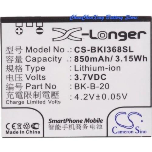 Cameron Sino High Quality 850mAh Battery BK-B-20 for BBK i368, i388, i389
