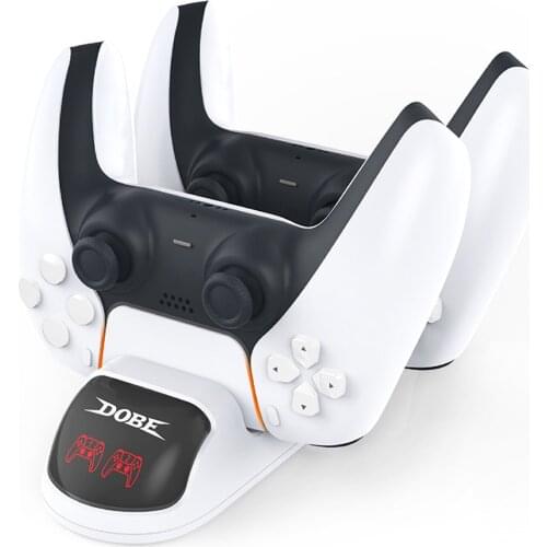 Controller Charger For PS5 Dual Fast Charging Dock Station For Playstation 5 PS5 Games Console Joystick LED Light Charger Stand