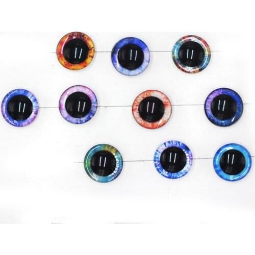 50pcs/lot New Design Pattern with clear safety eyes/glitter toy eyes for diy doll