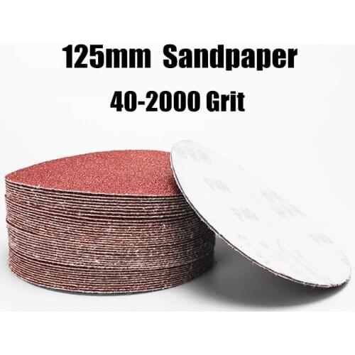 20pcs 125mm Sander Disc Sanding Polishing Paper Sandpaper Disc #20 - #2000 Abrasive Tools for Sander Grits