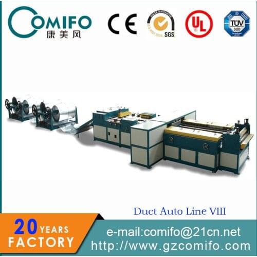 Auto duct line 8, duct machine, duct making machine
