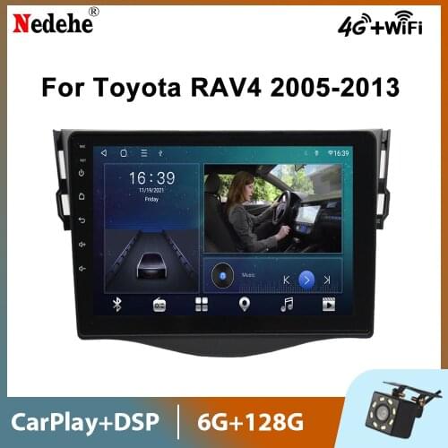 Quad Core Android 10 Autoradio Multimedia Player 2 DIN For Toyota RAV4 RA V4 2005-2013 Car Stereo GPS Navigation Bluetooth WIFI