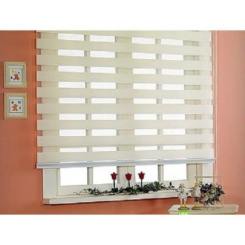 FREE SHIPPING Popular zebra blinds/double-layer roller blinds/curtain fabric curtain window curtain/electric blinds