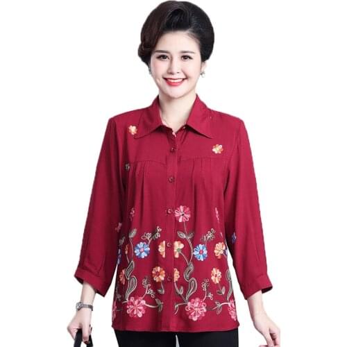CAN XIN LCY Blouses With Embroidery