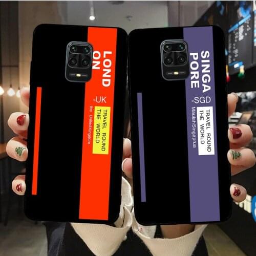 Vintage Art Label Black Soft Phone Case for Redmi 5Plus 7A 8A 9A 6Pro 9T 10X Note10 Pro Max Poco X3 M3 K40 Mi Note 10 TPU Cover
