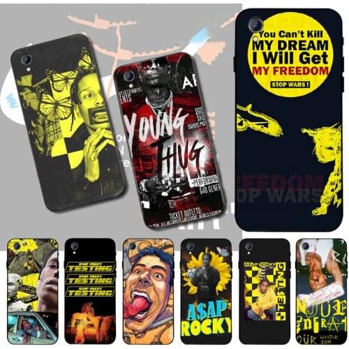 PENGHUWAN Rocky testing rap hip hop Black TPU Soft Rubber Phone Cover For Vivo Y91c Y17 Y51 Y67 Y55 Y93 Y81S Y19 Y7S Case
