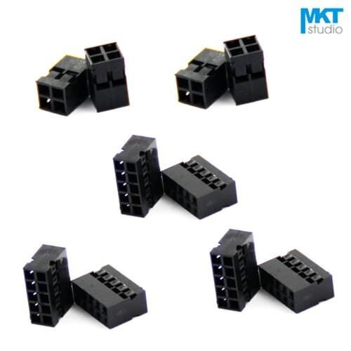 1000Pcs Dupont 2.0mm Pitch Double Row Female Housing Connector 16P 18P 20P