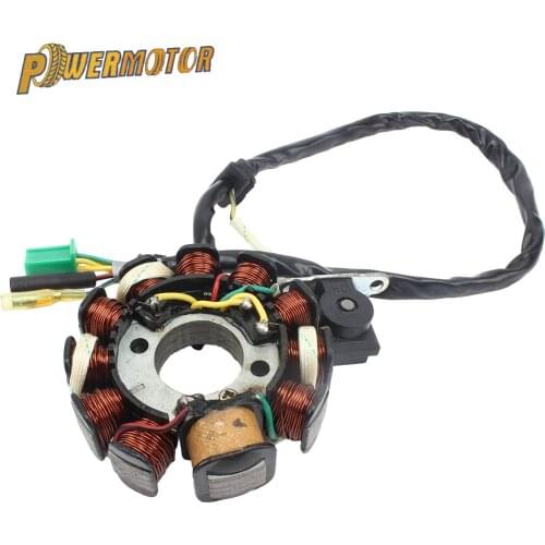 Motorcycle Ignition Magneto Stator Coil GY6-11 Poles Suitable For GY6-125CCG To 200CC Electric Start Engine Motorcycle Accessori