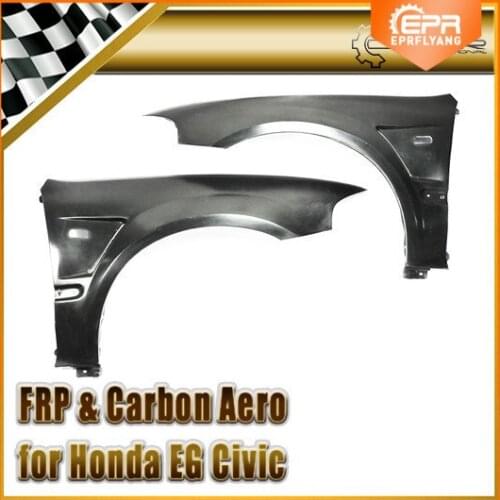 Suit For Civic Japanese Eg Js Racing Style Carbon Fiber Surround Refitting Leaf Sand Plate Front Fender