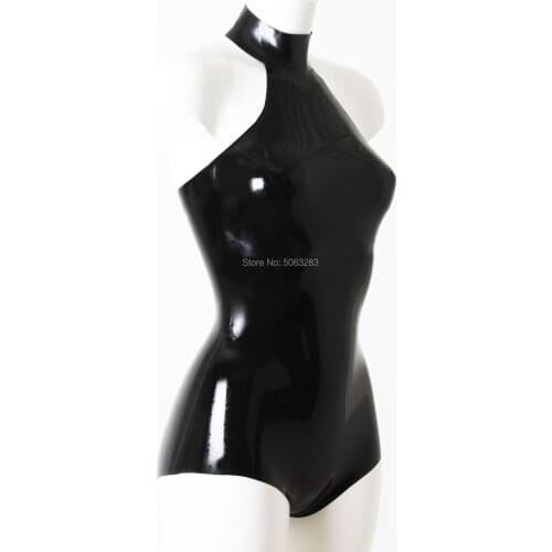 Latex Rubber Gummi Leotard Swimsuit jumpsuit SLEEVELESS customized 0.4mm