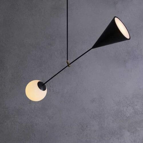 Nordic restaurant metal chandelier modern minimalist bedside bedroom study lamp creative personality aisle corridor chandelier