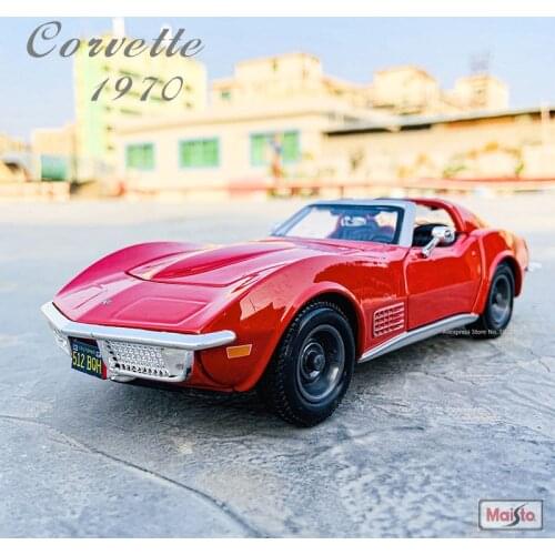 Maisto 1:24 1970 Corvette Die casting alloy car model handicraft decoration collection toy tool gift die-casting