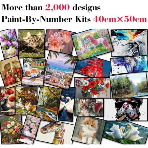 Mileelife Paintting By Numbers for Kids Adults DIY Beginner Oil Painting Kit Home Decoration