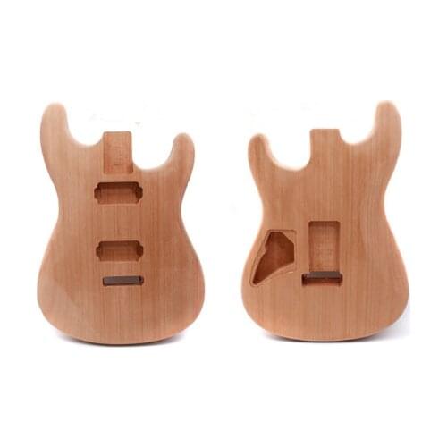 Unfinished HH Electric guitar body Mahogany Made TOP Bolt On Yinfente