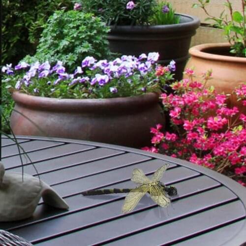 New listing 3D Metal Dragonfly Model Insects Model Handmade Crafts for Home Decor DIY Assembly Toys Kids Gift