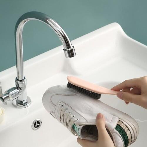 Portable Shoes Cleaning Brush Sneakers Washing Brushes Long Plastic Household Cleaner Accessories