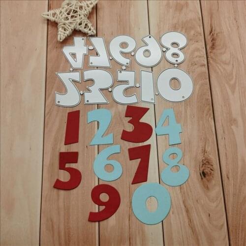 Big numbers Metal Cutting Dies for DIY Scrapbooking Album Paper Cards Decorative Crafts Embossing Die Cuts
