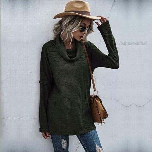 Pullover Sweater Jumper Turtleneck Women Knitted Pull Femme Sueter Loose Mujer Autumn & Spring Suéteres женские Cвитера Sweter