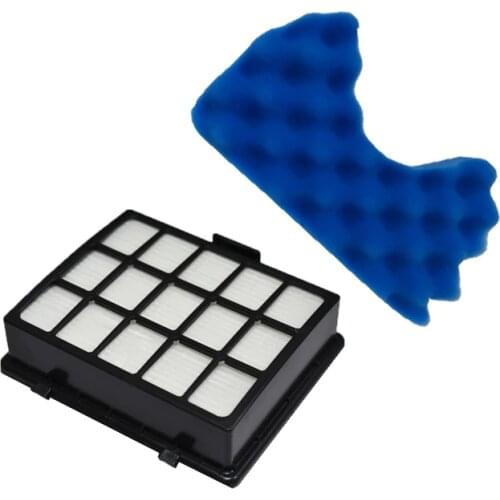 1PC Dust Hepa Filter & 1 Set Sponge Filters Kit for Samsung DJ97-00492A SC6520 SC6530/40/50/60/70/80/90 SC68 Vacuum Cleaner Part