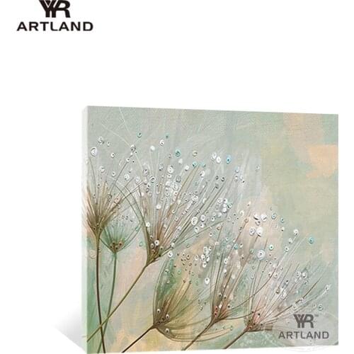 Pure handmade oil painting on canvas abstract Dandelion landscape wall art picture for home decoraton bedroom no frame best gift