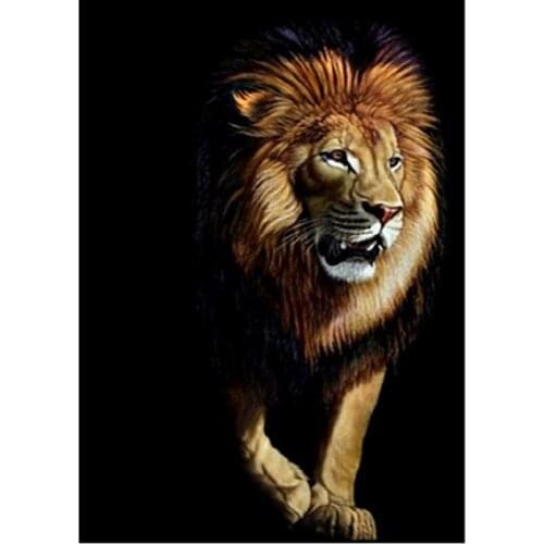 SHANSHIYOUPIN 5D Diy Diamond Painting Animal Lion Cross Stitch Diamond Mosaic Needlework Diamond Embroidery Home Decor Crafts