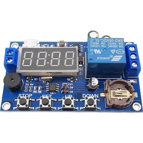 1Piece DC 5V Control Clock Synchronization Multiple mode control Wiring diagram Real time Timing Delay Timer Relay Module Switch