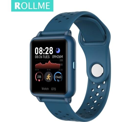 Rollme S06 2020 Smartwatch Men Body Temperature Blood Pressure Heart Rate Bluetooth Fitness Watch Smart Bracelet For Android IOS